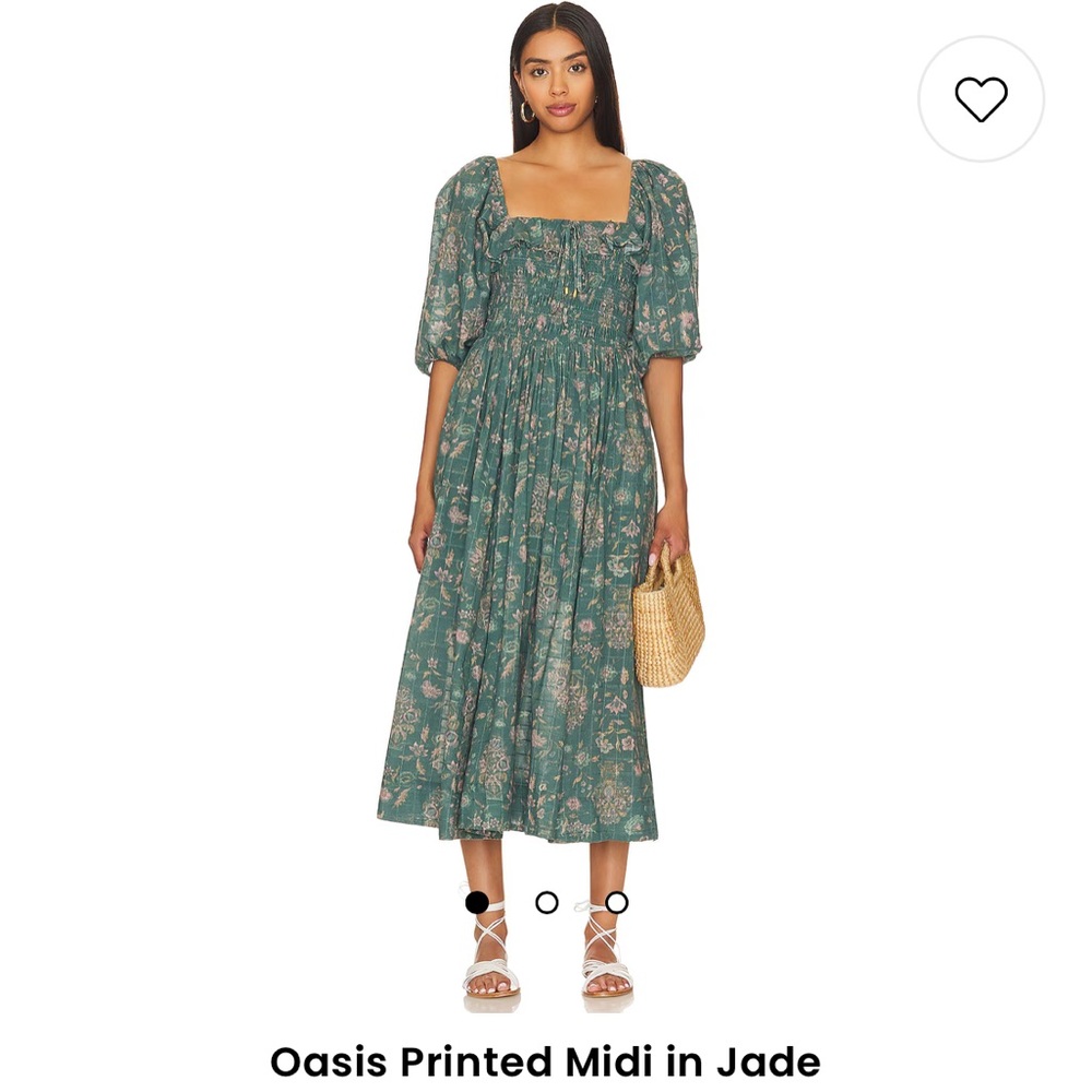 Free People Oasis Printed MIDI Dress